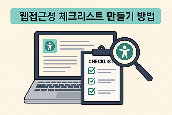 웹접근성 체크리스트 만들기 방법